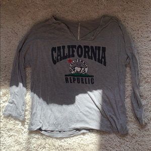 California Grey Long Sleeve Shirt
